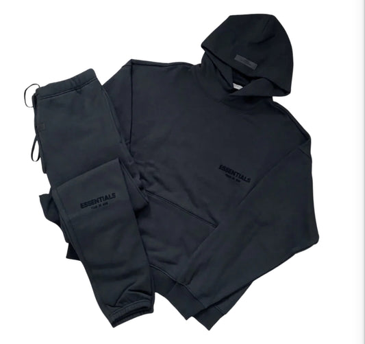 Black essentials tracksuit