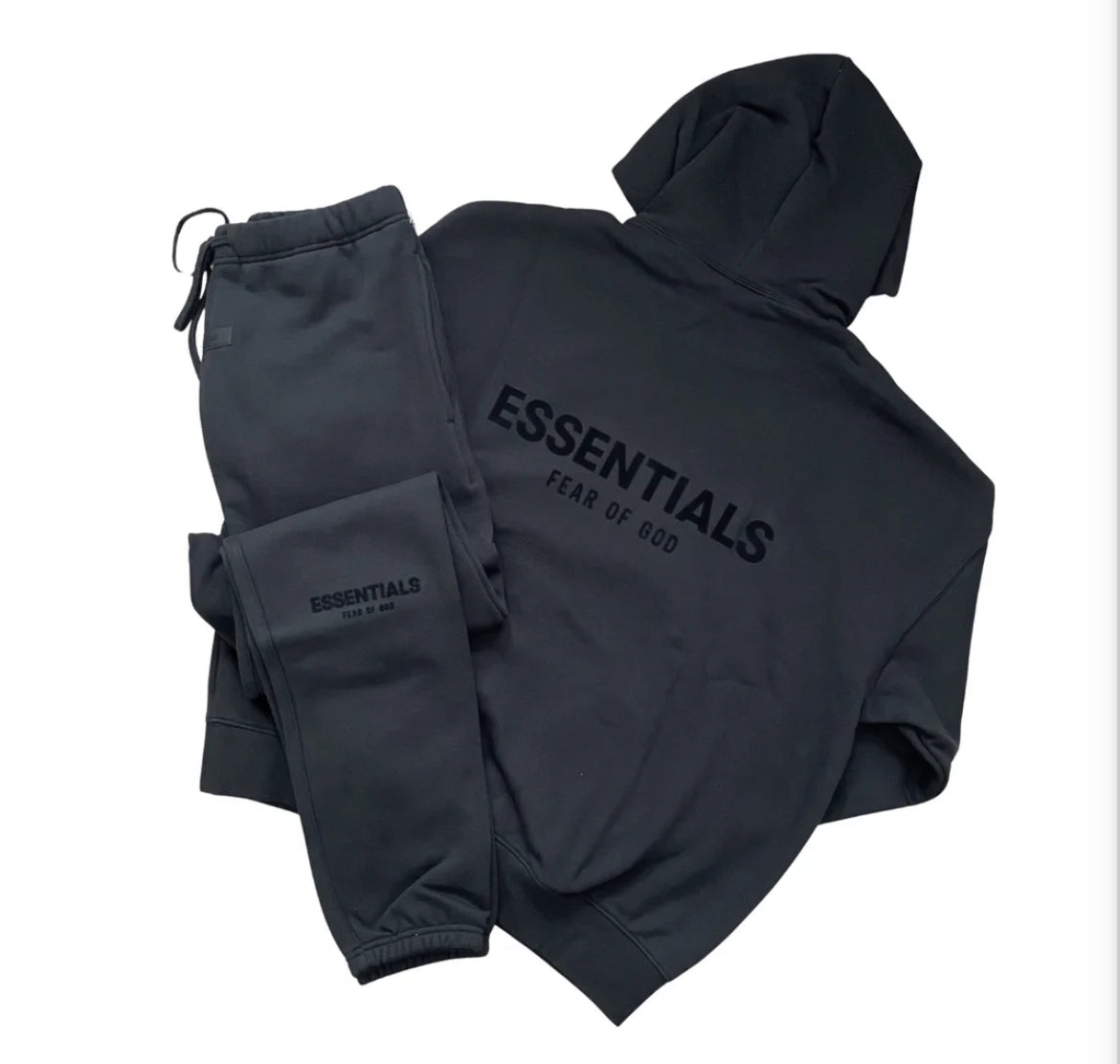 Black essentials tracksuit