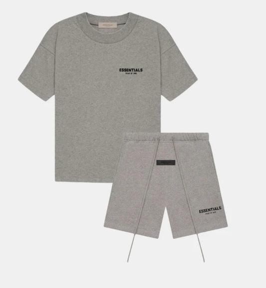 Dark oatmeal essentials short set
