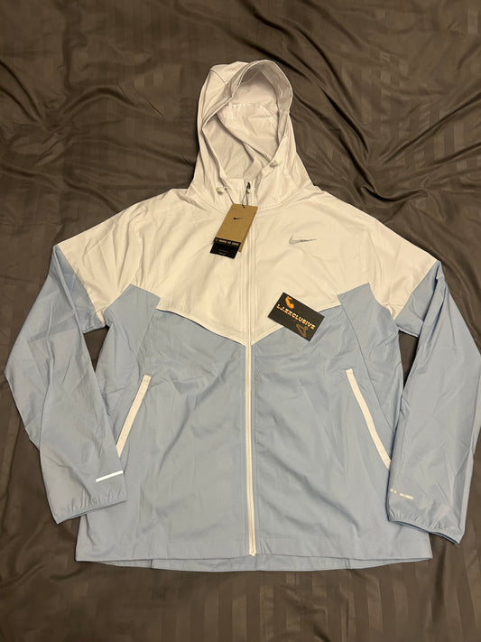 Nike repel windbreaker white blue