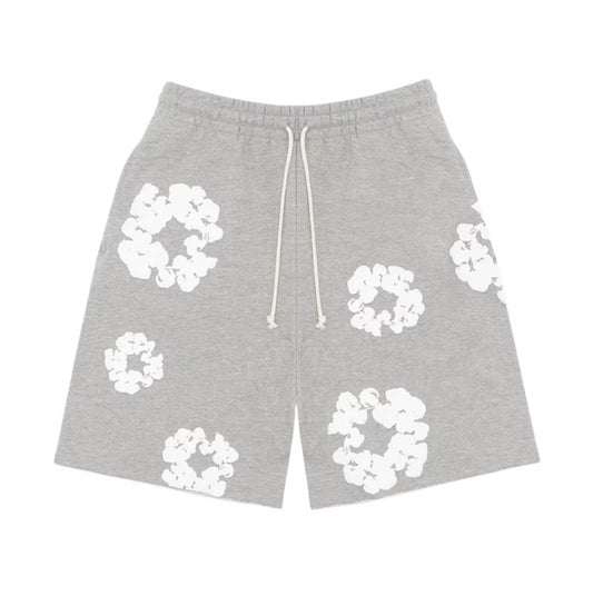 Denim tear shorts grey