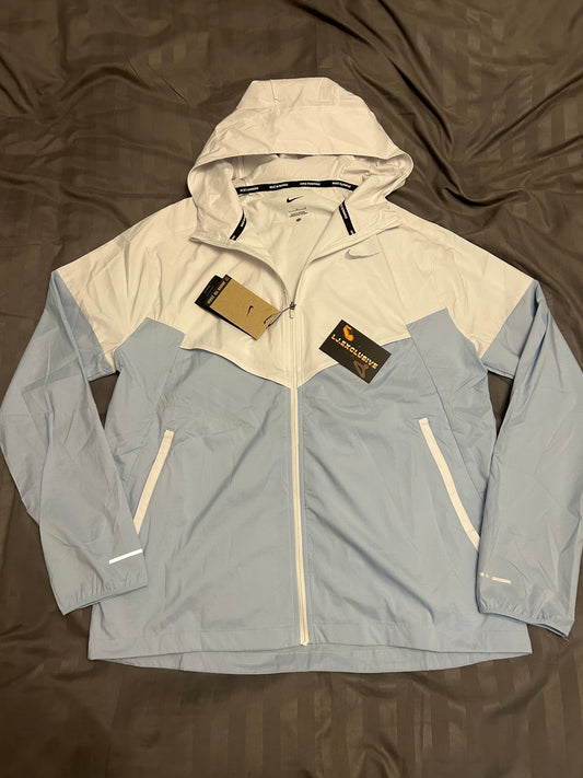 Nike repel windbreaker white blue