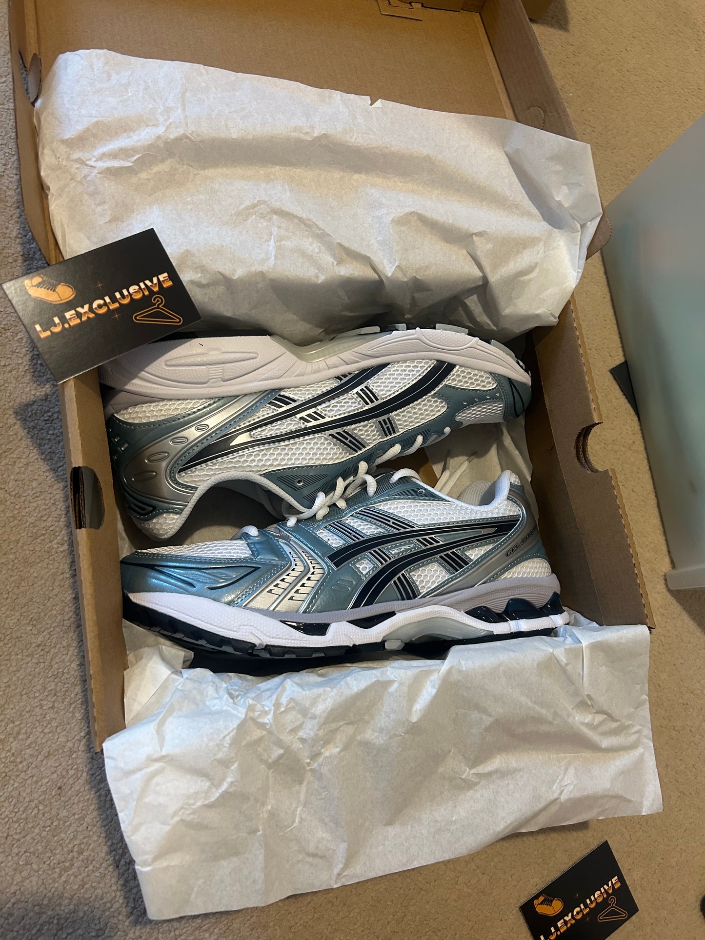 £2 raffle to win these ASICS gel Kayano 14s (fjord)