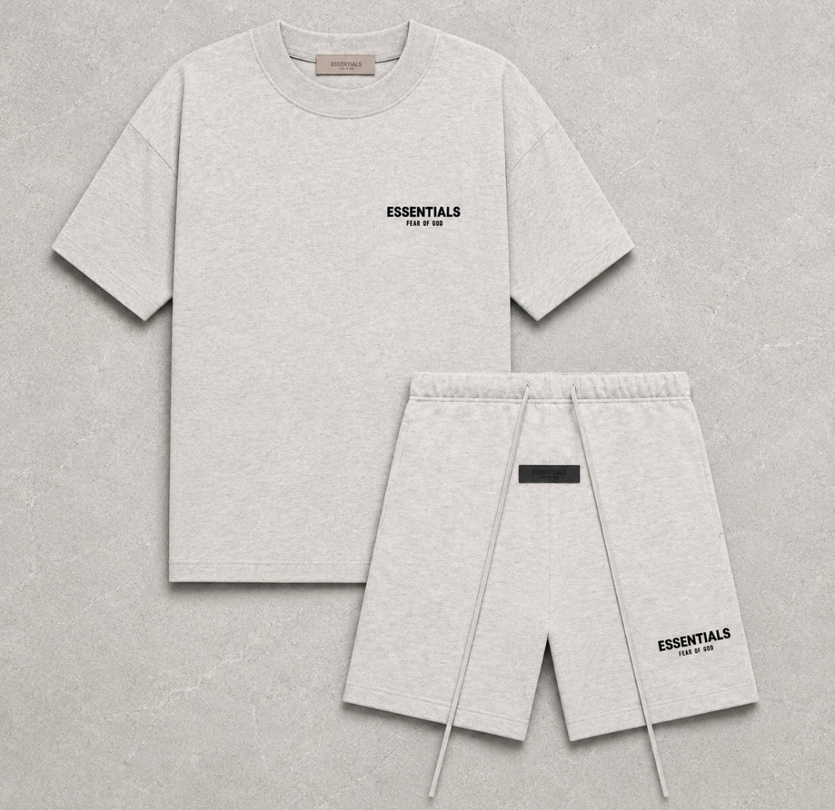 Fear of God Essentials SS22 Shorts Set – Light Oatmeal